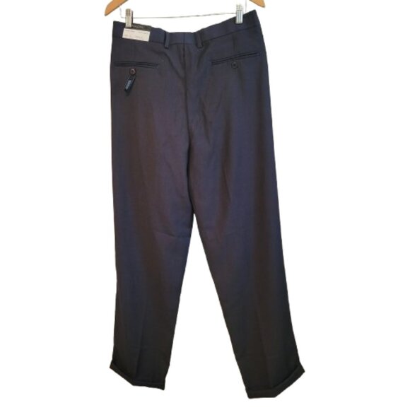 Maxari men's expandable waist pleated charcoal golf pants Size 34x32 - Picture 2 of 4